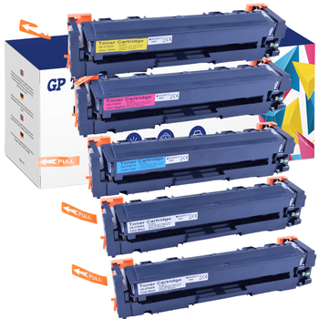 5x TONER FÜR HP COLOR LASERJET MFP M281FDW CF540X CF541X CF542X CF543X -GP-HCF544X CMYKK