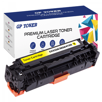 TONER FÜR HP CC532 CE412 CF382 CP2020 CP2025 CM2320 - CC532A GP-H532A/412X/382X