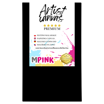 Keilrahmen Leinwand zum Bemalen 40X70 cm Schwarz Leinwand aus Baumwolle für Acryl Aquarell Ölfarbe