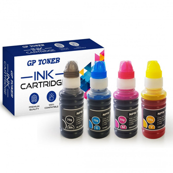 Ersatz-Tintenpatronen für Epson C13T66411A C13T66424A C13T66434A C13T66444A EcoTank ET-2500 ET-2550 ET-2650 L100 L200 L300 L455 – GP-E6645CMYK