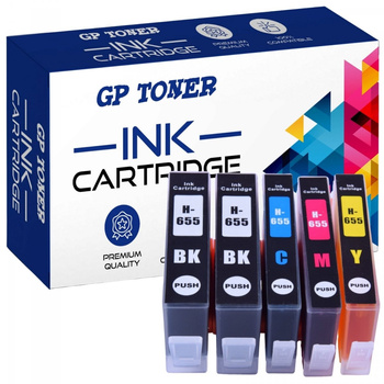 5x Ersatztinte HP 655 XL 3525, 4615, 4625, 5525, 6525 - GP-H655XL CMYKK