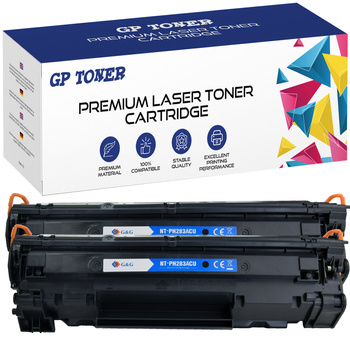 Set mit 2 Ersatztonern für HP LaserJet Pro M225dw M125a M127fn 83A CF283A GP-HCF283A Drucker x2