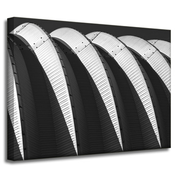 Leinwandgemälde Abstrakt Abstraktes Gebäude 40x30 cm