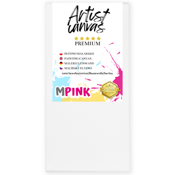 Keilrahmen Leinwand zum Bemalen 30X60 cm Weiße Leinwand aus 100% Baumwolle für Acryl Aquarell Ölfarbe