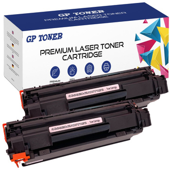 Set mit 2 Tonerkartuschen als Ersatz für den HP GP-H435/CB436/CE285A x2 M1120MFP M1522N M1120n GP-HCB435/CB436/CE285A x2 Schwarzdrucker