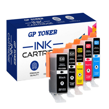 5x Tinten für Canon Pixma TS8750 TS8751 PGI-530XL CLI-531XL 530XL 531XL GP-C530XL CMYK