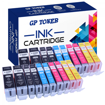 20x TINTE FÜR CANON PIXMA iP7250 iP8750 iX6850 MG5450 PGI-550xl, CLI-551xl - GP-C550XLCMYKx4