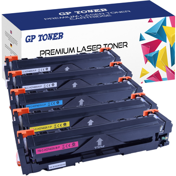 Set mit 5x Tonerkartuschen als Ersatz für HP LaserJet Pro 254nw 280nw 281dfn M270 Serie GP-H404X CMYKK GP