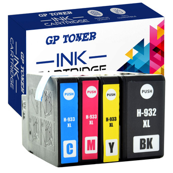 Ersatz 4x Tinte HP 932XL 933XL Officejet 6100 6600 6700 7510 7610 Set