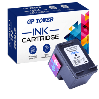 Tinte für HP 652 XL Deskjet Ink Advantage 1115 2135 2136 3635 3775 3785 3835 4535 – Ersatz GP-H652XLBK Schwarz