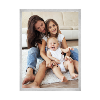 Dein Foto als Poster + Silberrahmen 30x40 cm