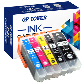 5x Ersatztinte Epson XP-600, XP-700, XP-800 - SET GP-E2636XL CMYK