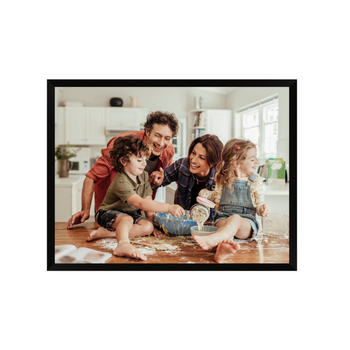 Dein Foto als Poster + schwarzer Rahmen 30x24 cm