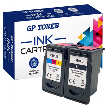 2x Ersatztinte für Canon PG-560XLBK CL-561XLCL Canon Pixma TS5350 TS5355 TS5452 TS7400 TS7471 - GP-C560XL+C561XL SET