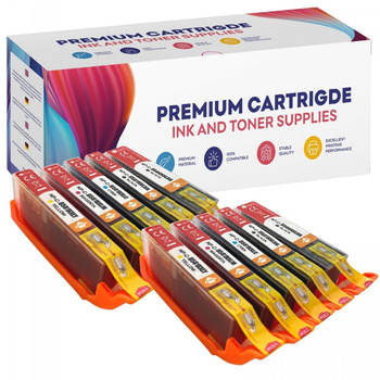 10x Ersatztinten Canon Pixma TS6150 TS6151 TR7550 TR8550 - GP-C580CMYKx2 PREMIUM SET