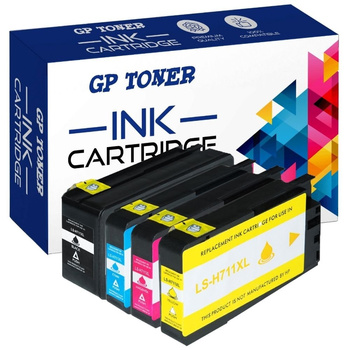 4x Ersatztinte für HP 711XL DesignJet T120 T150 T520 Set