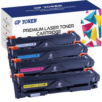 Set mit 4x Tonerkartuschen als Ersatz für HP LaserJet M280nw M281fdn M254nw GP-H404X CMYK GP
