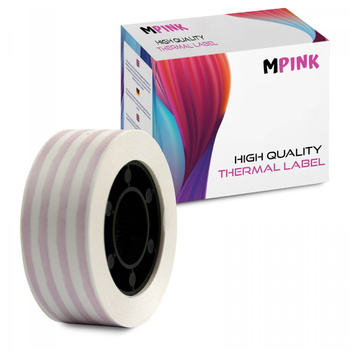 Thermoetiketten-Papierband MP-RL-15*4M-PO, rosa Rand