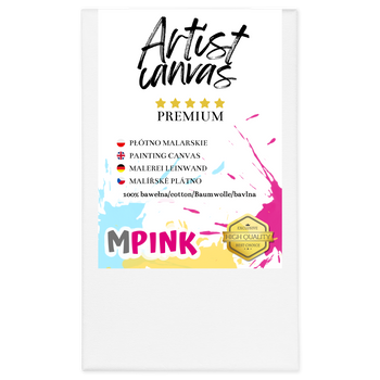 Keilrahmen Leinwand zum Bemalen 60X100 cm Weiße Leinwand aus 100% Baumwolle für Acryl Aquarell Ölfarbe