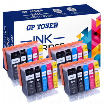 20x TINTE Ersatz für CANON PIXMA IP4820 IP4950 MG5120 MG5220 MG6150 MG6170 MG8120 MG8250 MX715 MX895 - PGI-525BK CLI-526PBK CLI-526C CLI-526M CLI-526Y-GP-C525XL CMY K x4