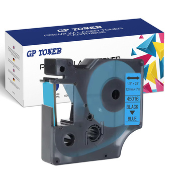DYMO D1 12mm Band 7m blau schwarz GP-DY45016