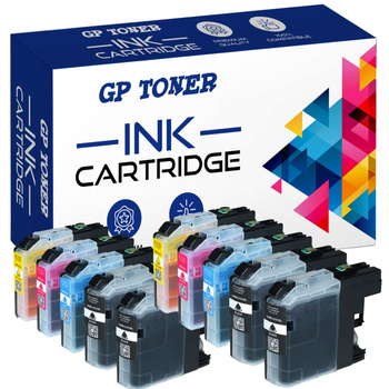 10x Tinte für Brother GP-B123CMYKKx2 GP