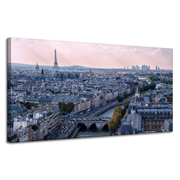 Leinwandgemälde Architektur Paris 120X60 cm