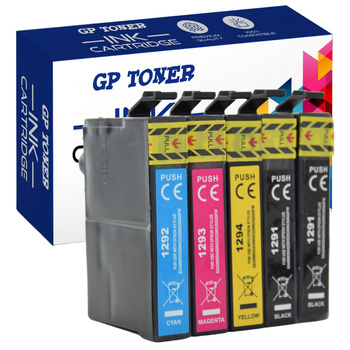 5er-Set Kompatibel Druckerpatronen für Epson Stylus Office BX 305 625 T1295 GP-E1296CMYKK