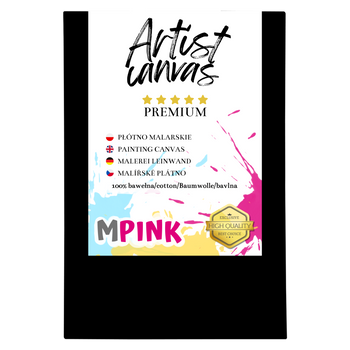 Keilrahmen Leinwand zum Bemalen 70X90 cm Schwarz Leinwand aus Baumwolle für Acryl Aquarell Ölfarbe