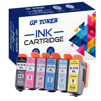 Tinten für Epson 378XL XP-8000 8005 8500 8505 8600 8605 GP-E378XL CMYKLCLM-6