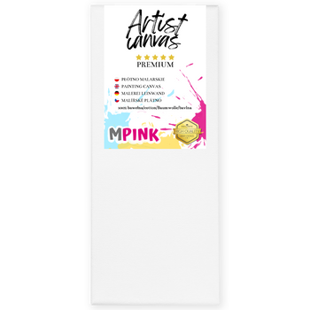 Keilrahmen Leinwand zum Bemalen 40X120 cm Weiße Leinwand aus 100% Baumwolle für Acryl Aquarell Ölfarbe