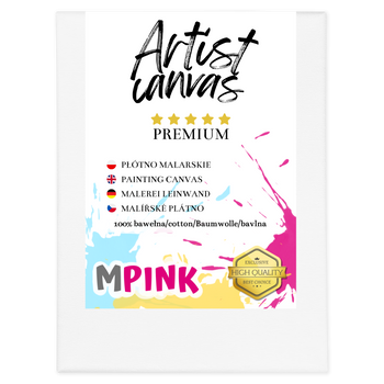 Keilrahmen Leinwand zum Bemalen 60X90 cm Weiße Leinwand aus 100% Baumwolle für Acryl Aquarell Ölfarbe