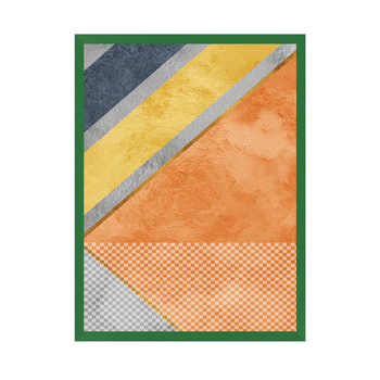 Poster Abstract_5 30X40 cm + grüner Rahmen