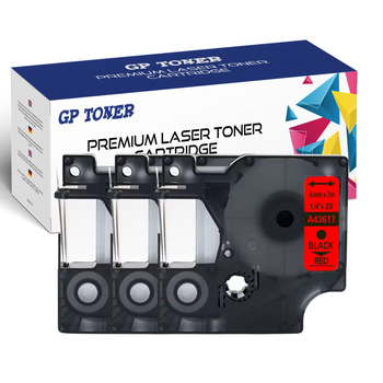 3x DYMO D1 7m 6mm gelb-schwarzes Klebeband GP-DY43617 X3