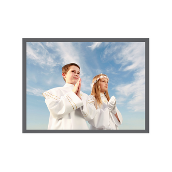 Ihr Foto als Poster + grauer Steinrahmen 50x40 cm