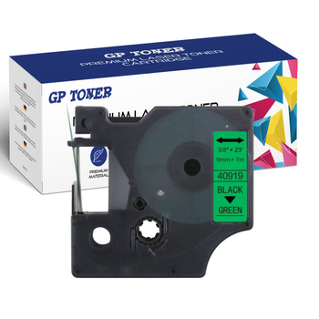 DYMO D1 9mm 7m Grün Schwarz GP-DY40919 Farbband
