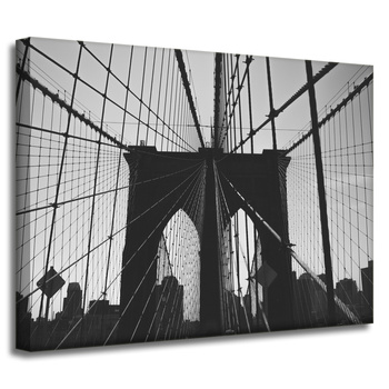 Leinwandgemälde Architektur Brooklyn Bridge 40x30 cm
