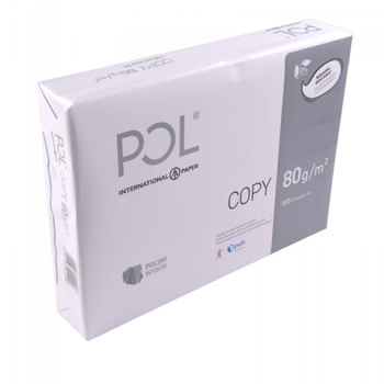 KOPIERPAPIER FÜR DRUCKER A4 WEISS 80G 500 Blatt Ries POL COPY PAP-A4-POL80