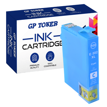 Tinten für EPSON 502XL XP-5100 WF-2800 WF-2860 - GP-E502XL C Cyan