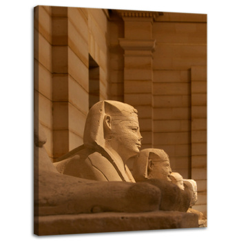 Leinwandgemälde Architektur Ägypten Sphinxen 30x40 cm