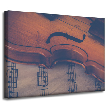 Leinwandgemälde Musik Violine 40x30 cm