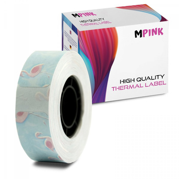 Thermoetiketten-Papierband MP-RL-15*30*230PT-FF Flamingos im Wald