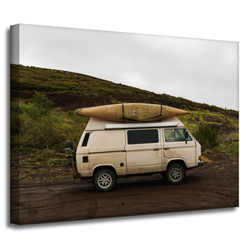 Vintage-Camper-Leinwanddruck 40x30 cm