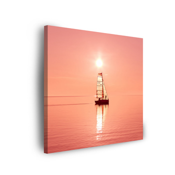 Leinwandgemälde Natur Segelschiff 40x40 cm