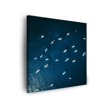 Leinwandgemälde Natur Schiffe Boote Meer Ozean 90x90