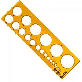 Vorlage zum Zeichnen von Kreisen 2-36 mm MPINK MSO-2-36