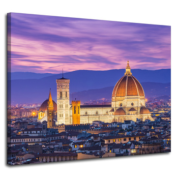 Leinwandgemälde Architektur Kathedrale von Florenz 100X80 cm