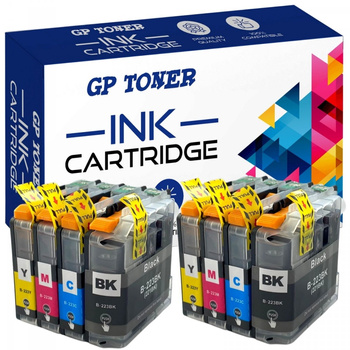 8x Ersatztinte für Brother LC223 Brother DCP-J4120dw MFC-J4420dw J4620dw J5620dw - GP-B223CMYKX2 XL KIT