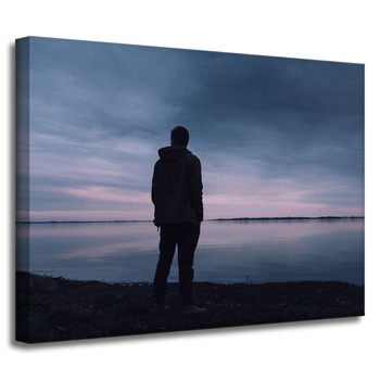 Leinwandgemälde Naturlandschaft Seemann 40x30 cm