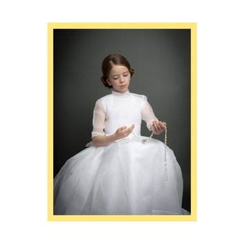 Ihr Foto als Poster + gelber Rahmen 24x30 cm